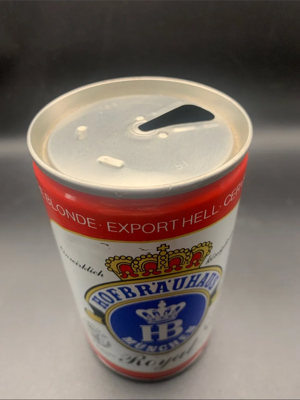 Vintage Beer Can Hofbrauhaus Munchen Royal Light Beer Export Empty Steel Can